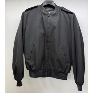 Vintage US Military Patriot by Weintraub Bros Co Bomber Jacket - Black Mens 46 L